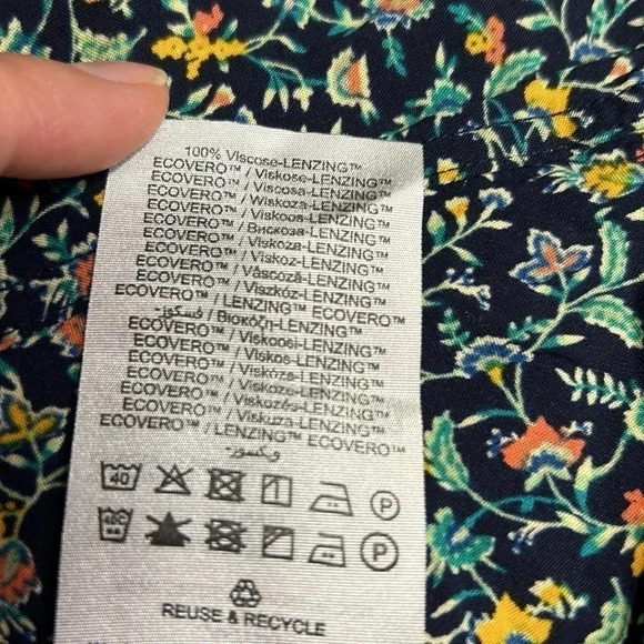 Selected Homme NWT men shirt sustainable short sleeve floral lightweight Reg 80 - Picture 9 of 11